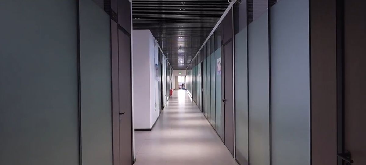Office corridor at LiYunTong headquarters Zhuhai