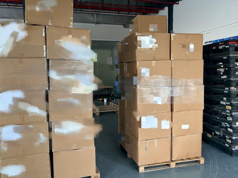 Packed cargo ready for export shipping from China warehouse