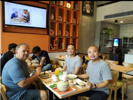 Dinner with international client in China